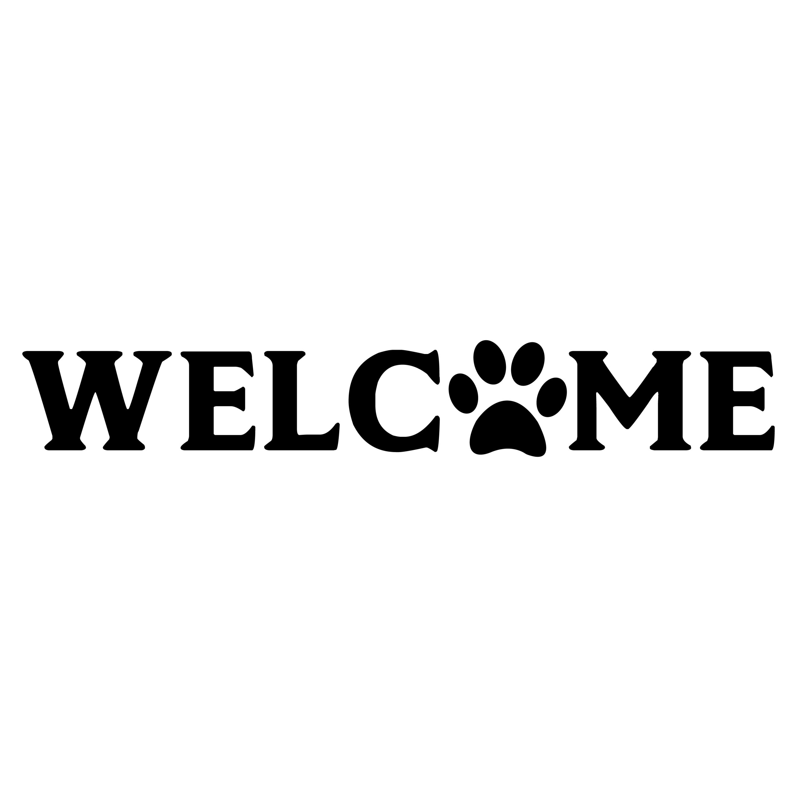 AH356 - Welcome Paw | The Painted Bench Hamilton